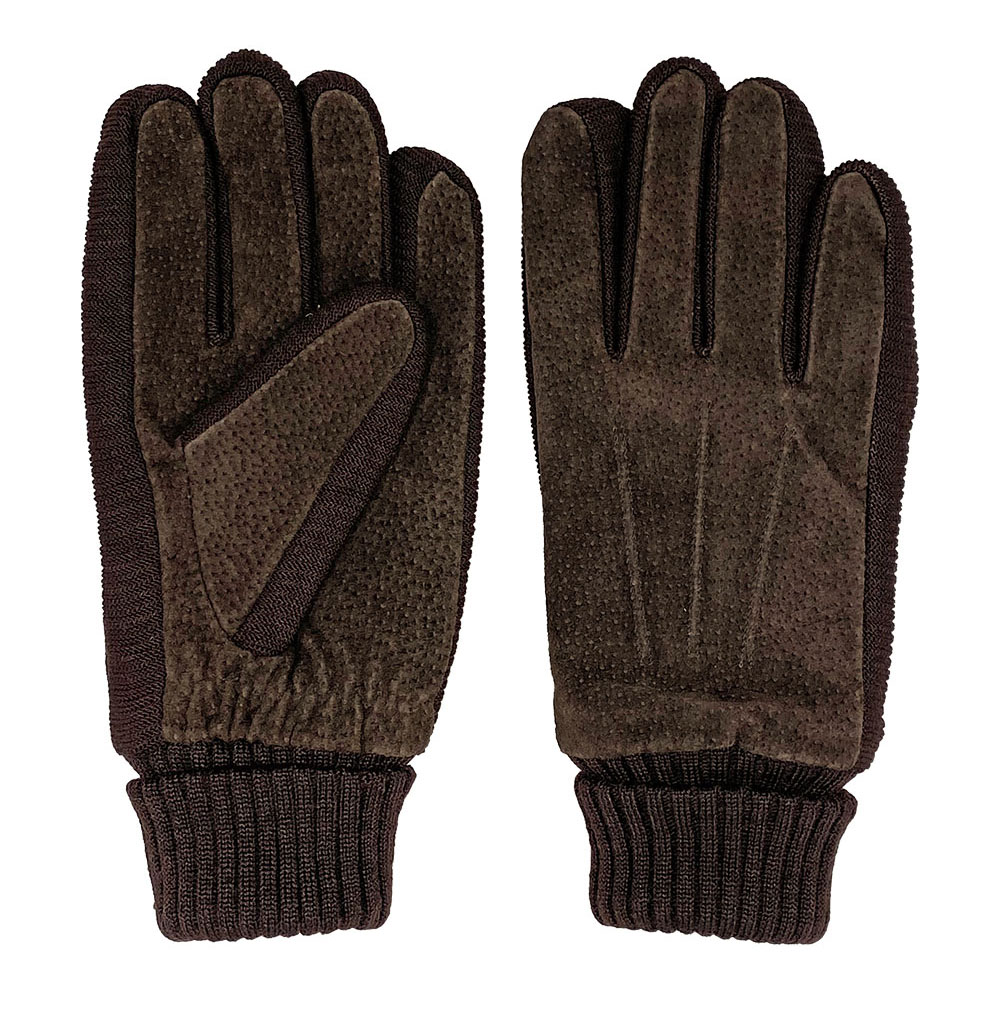 Sandwich Glove Suede/Knit - Explore Winter Clearance